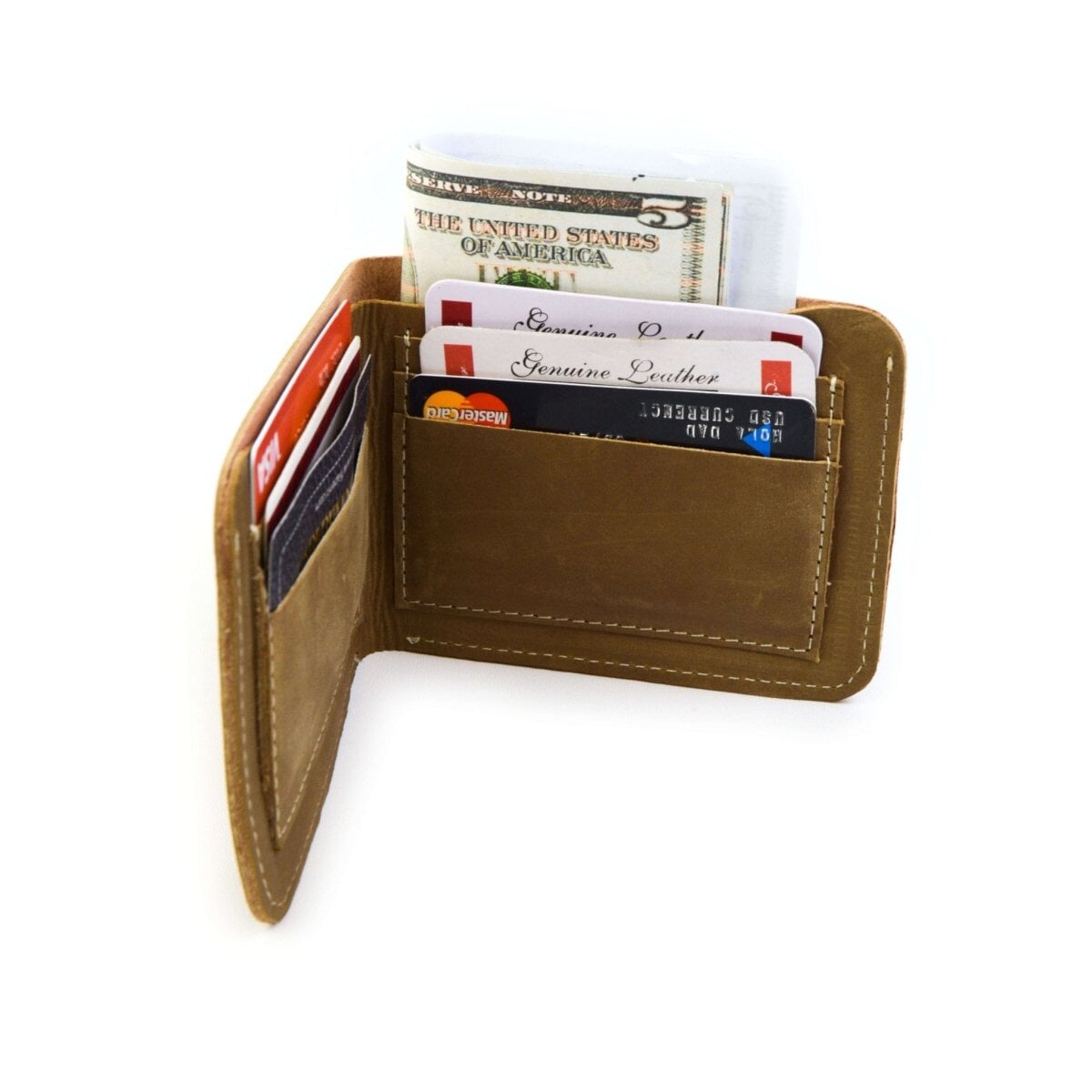 RFID Blocking Leather Bifold Wallet for Men & Women