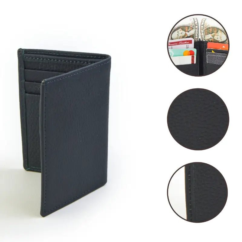 Black BiFold Modern Style Wallet boasts a sleek design – LeatherAx