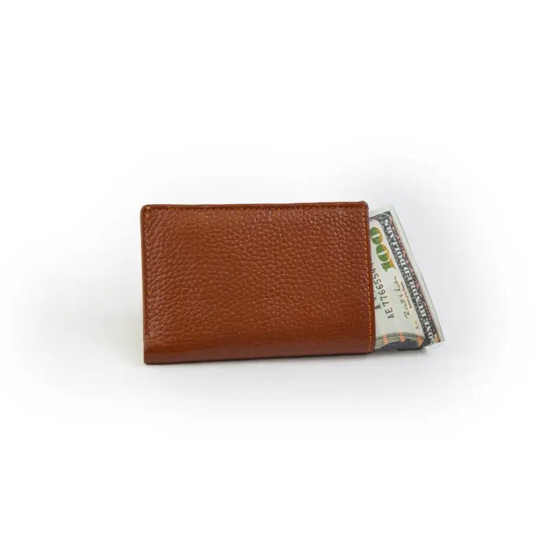 Premium Compact Bi-Fold Wallet In Burgundy Leather With A Textured Finish - Leatherax