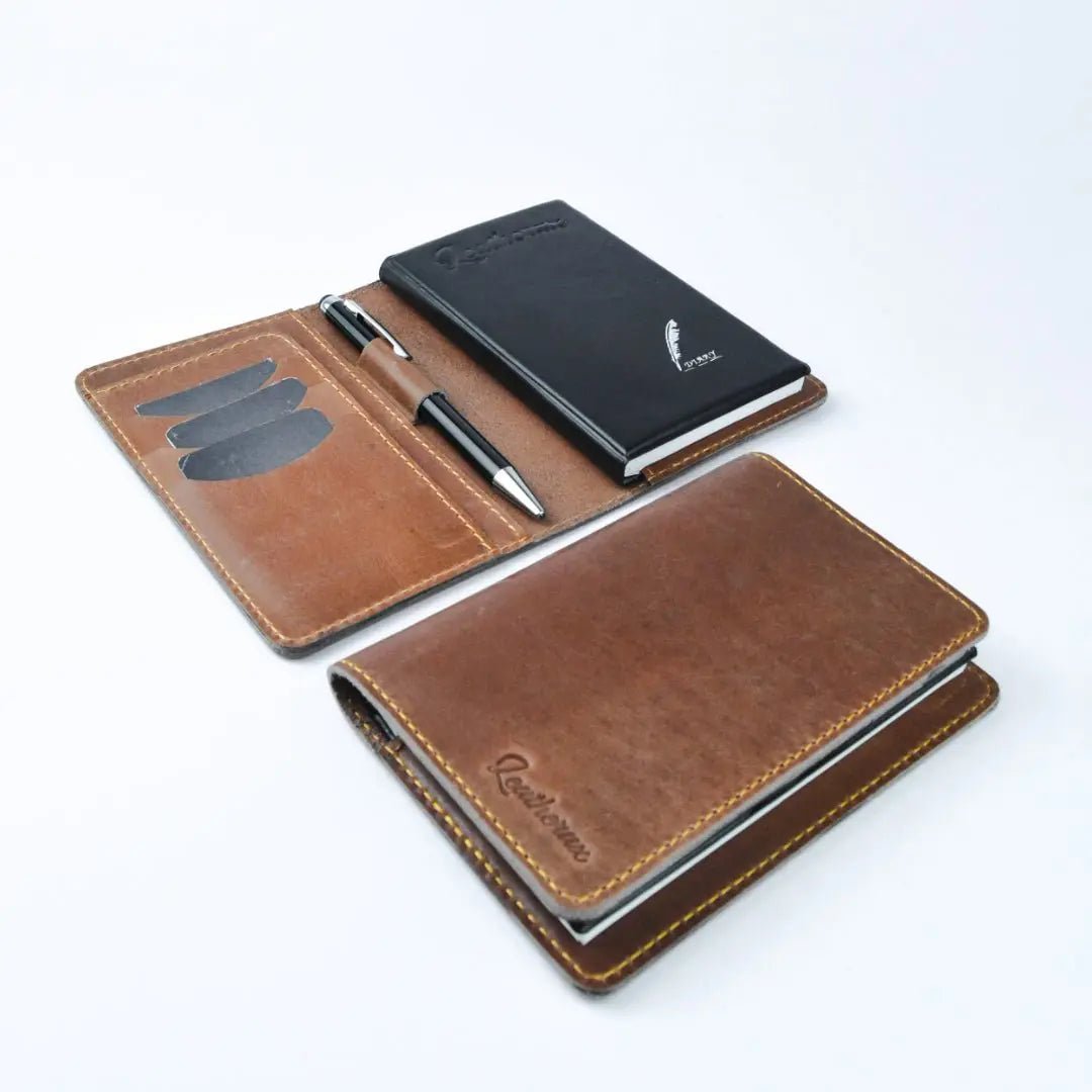 Leather Field Notes Cover for daily inspiration and writing  - Leatherax