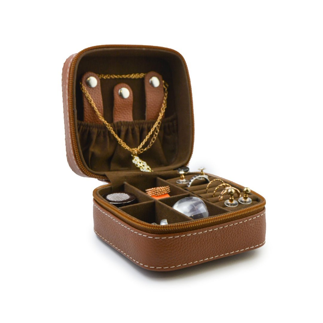 Mele and Co Jewelry Box - Leather Jewelry Case with Personalized Engraving