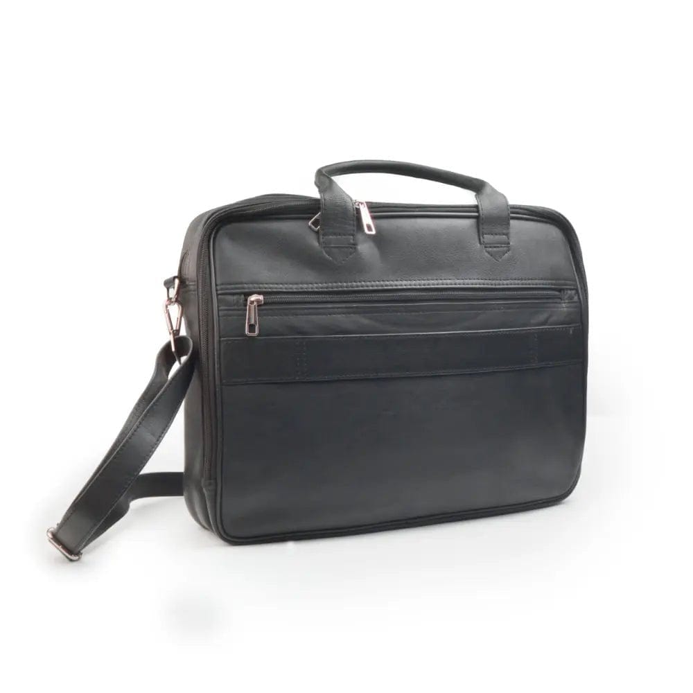  Durable leather laptop bag designed for comfort and functionality, ideal for commuting and business travel, ensuring professional style - Leatherax