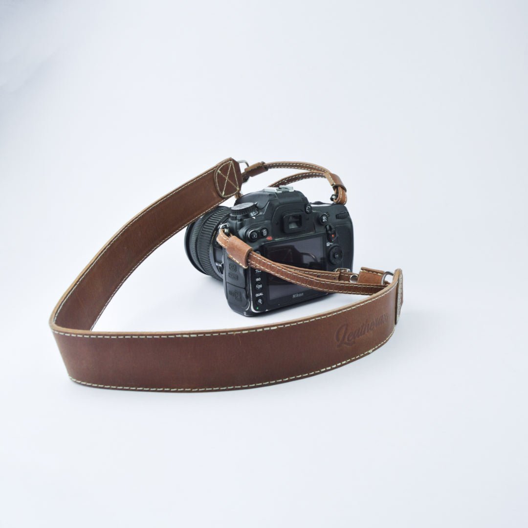 Leather Camera Strap With Anti-Slip Padding To Ensure Stability During Use - Leatherax