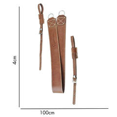 Premium Leather Camera Sling with padded shoulder support for added comfort - Leatherax