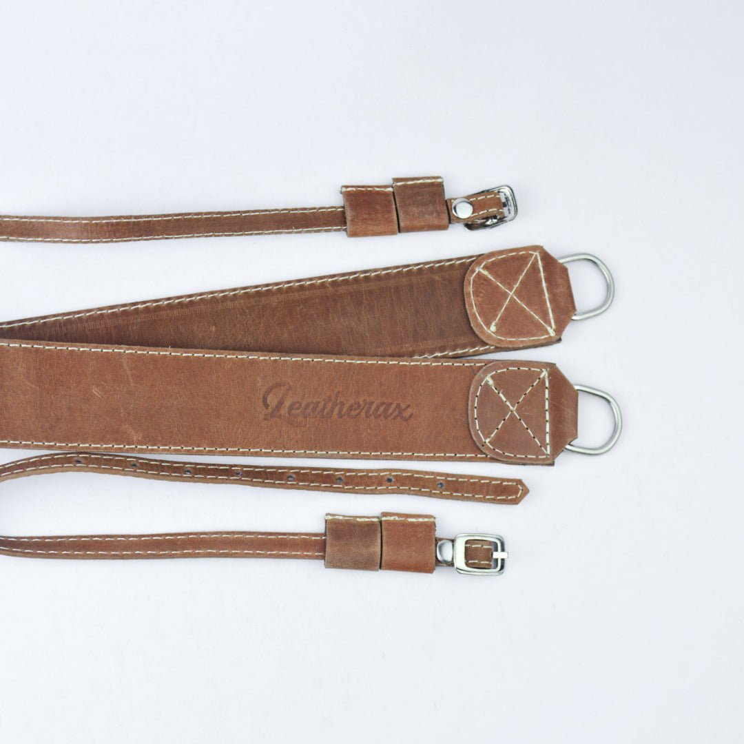 High-quality Leather Camera Belt With A Soft Suede Interior For Long Shoots - Leatherax