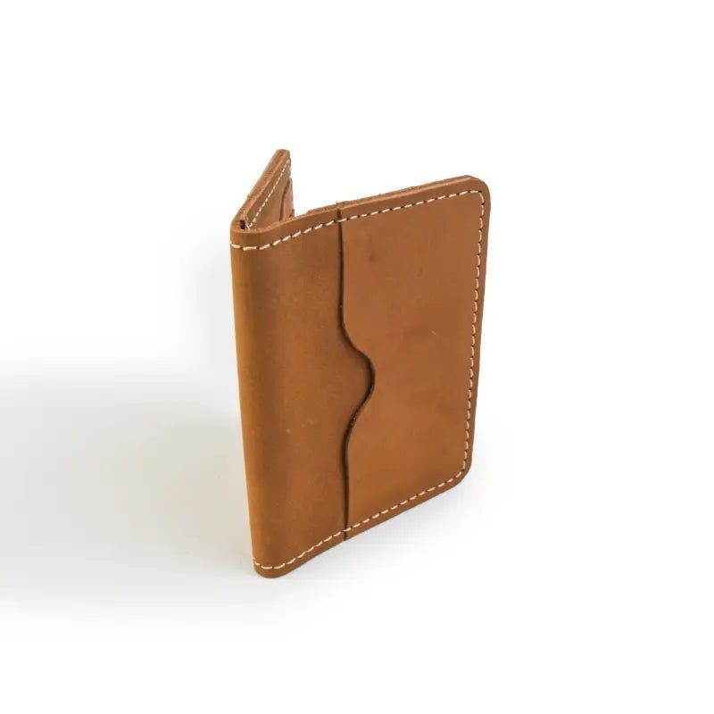 A Unique & Stylish Desing Grey Leather Cardholder Wallet - Leatherax