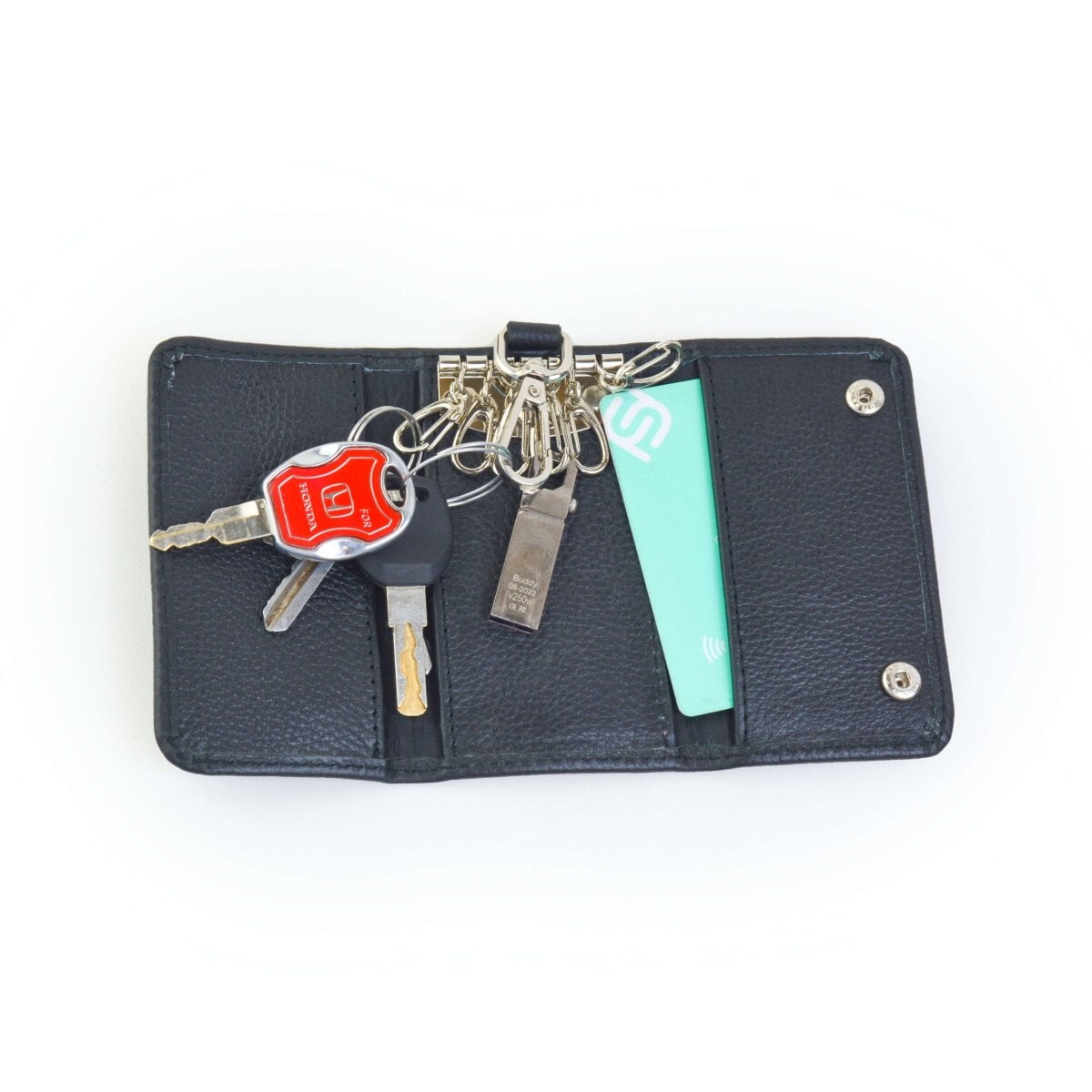 Elegant Leather Key Ring Holder - Stylish and Practical Solution - Leatherax