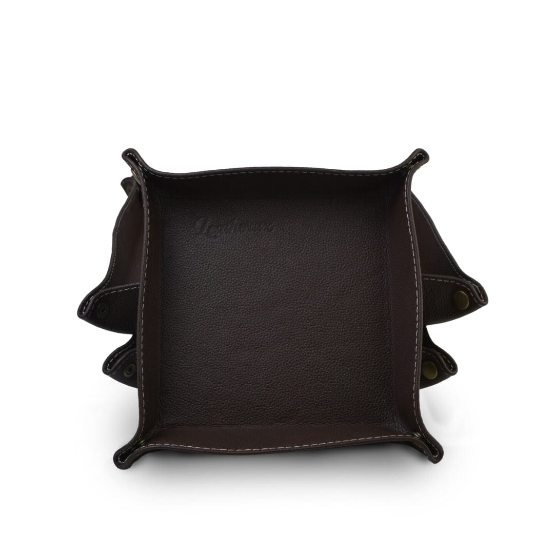  Leather Storage Container for storing linens - Leatherax