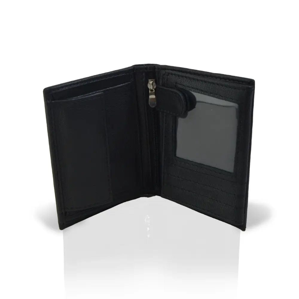 Premium quality original leather trifold wallet designed to meet everyday requirements - Leatherax