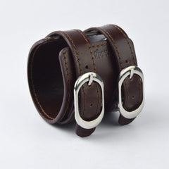  Men's & Women Wrist Belt Made From Genuine Leather With distressed Brown & Perfect For Adding An Edgy Touch To Any Outfit - Leatherax