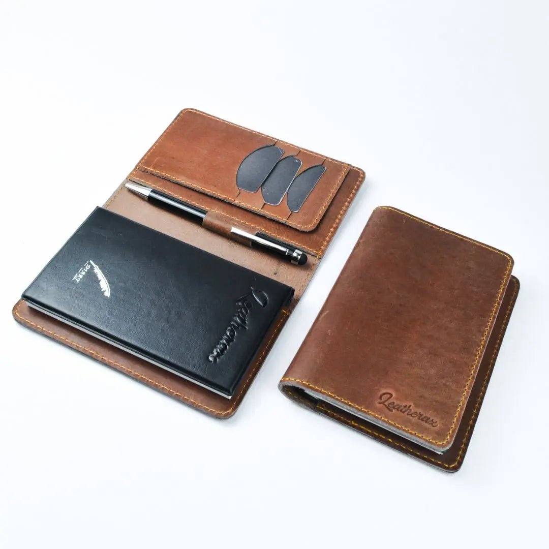 Leather Field Notes Wallet for men and women  - Leatherax