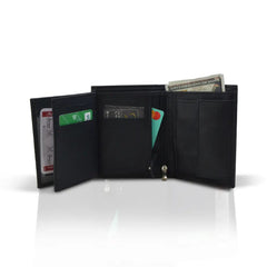 Leather Trifold Wallet for men, perfect for everyday use - Leatherax